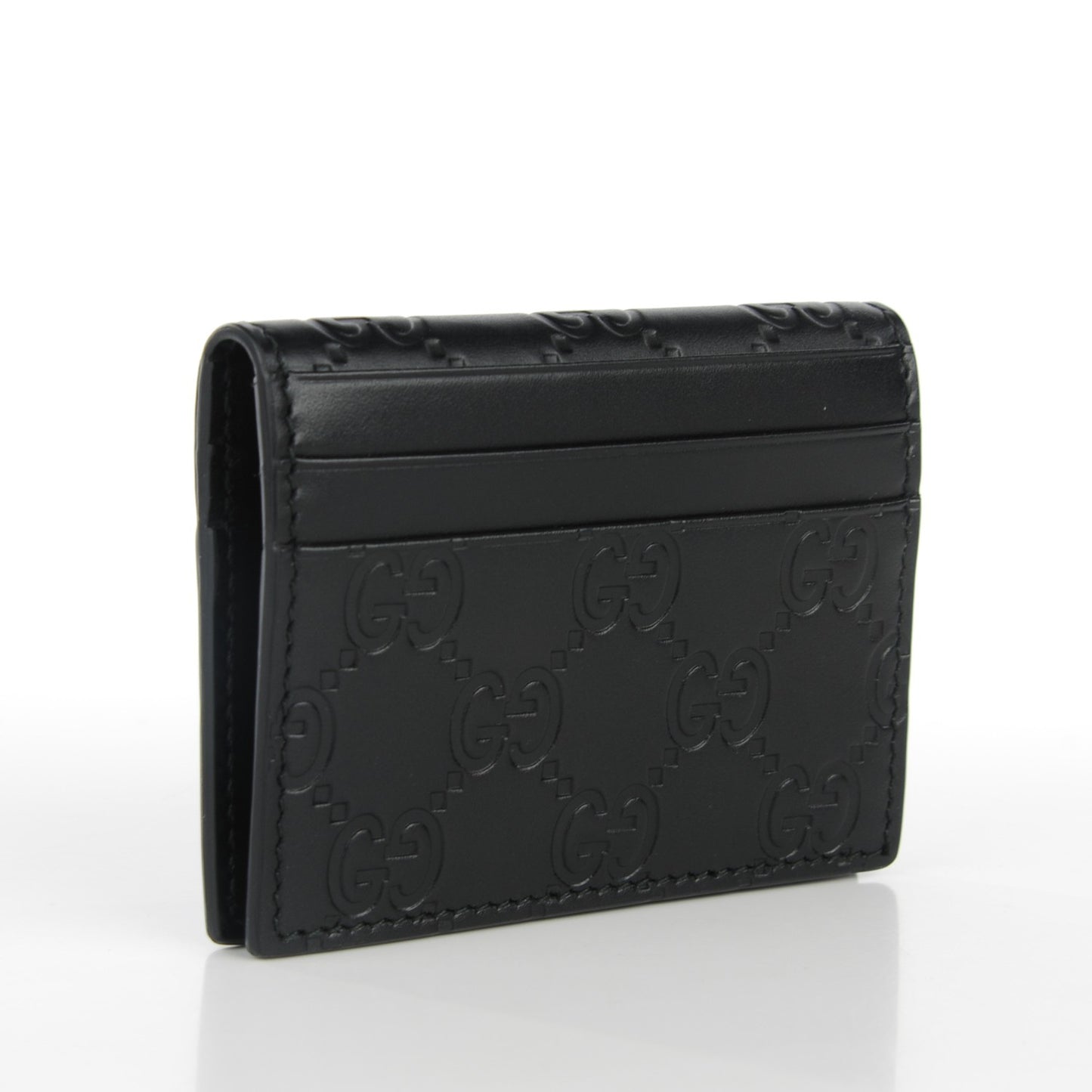 Guccissima Card Case Black