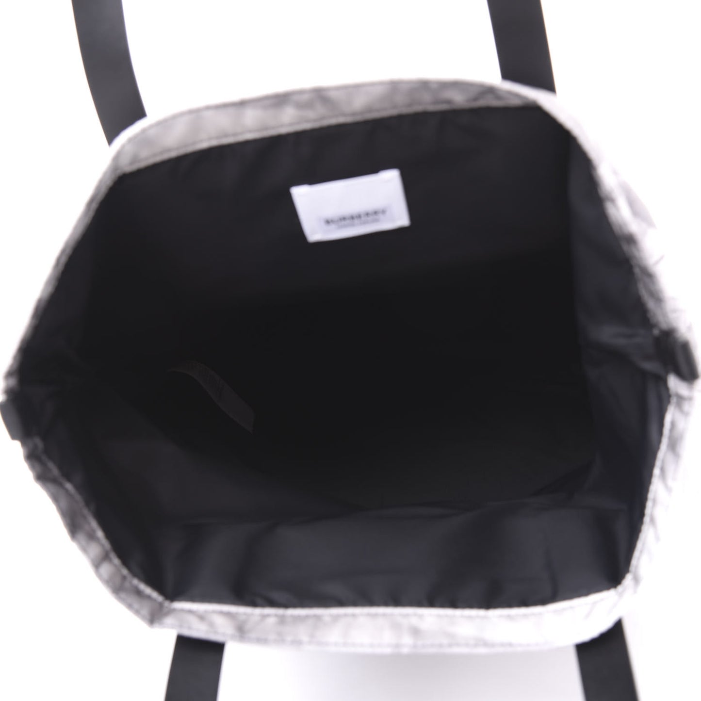 Nylon London Montage Print Flat Tote Bag Black