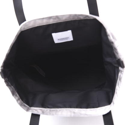 Burberry Nylon London Montage Print Flat Tote Bag Black 4 of 9