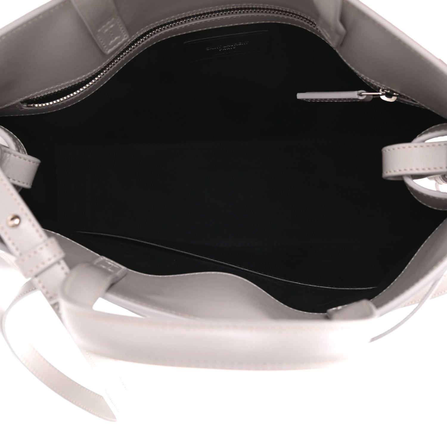 Saint Laurent Calfskin Small Manhattan Shopper Tote Granite 5 of 9