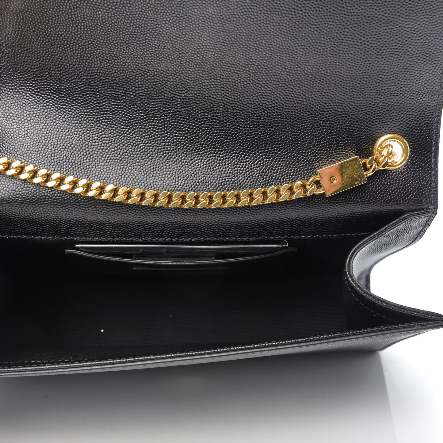 Grain De Poudre Medium Classic Monogram Kate Satchel Black