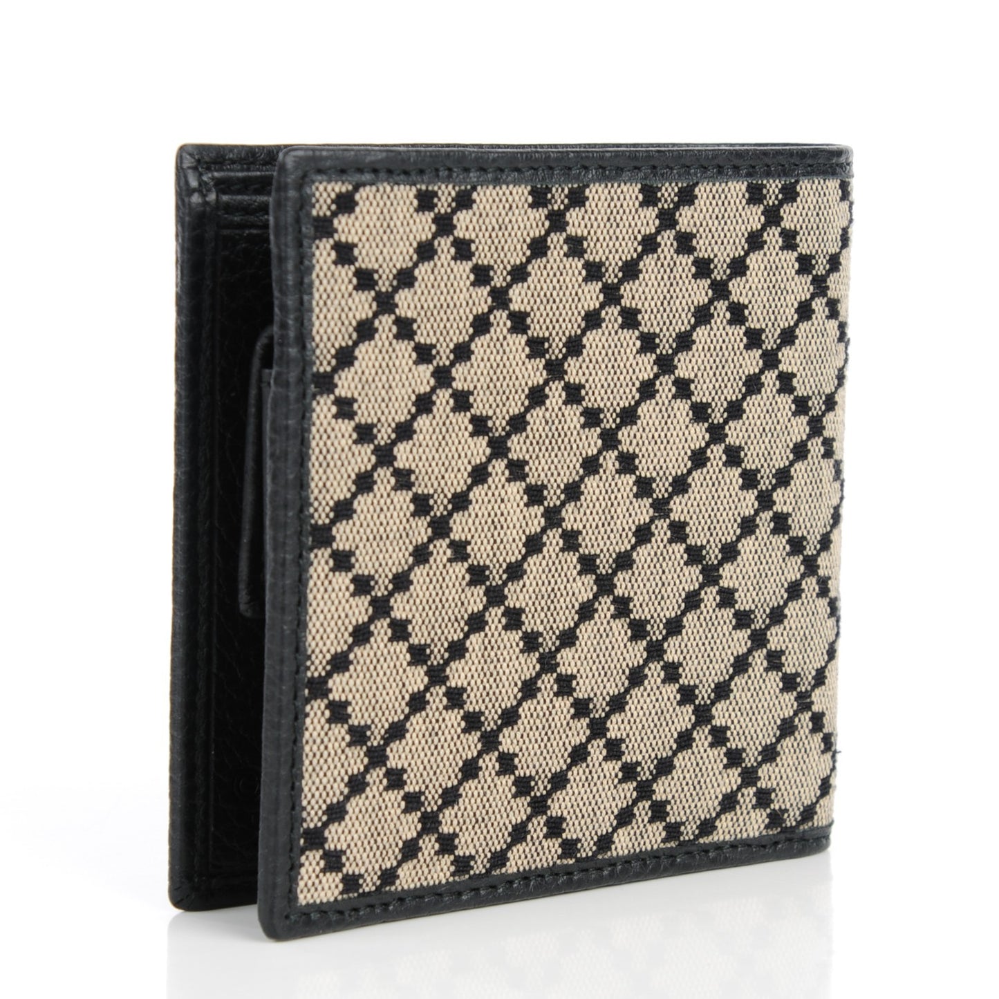 Diamante Bi-Fold Wallet Black