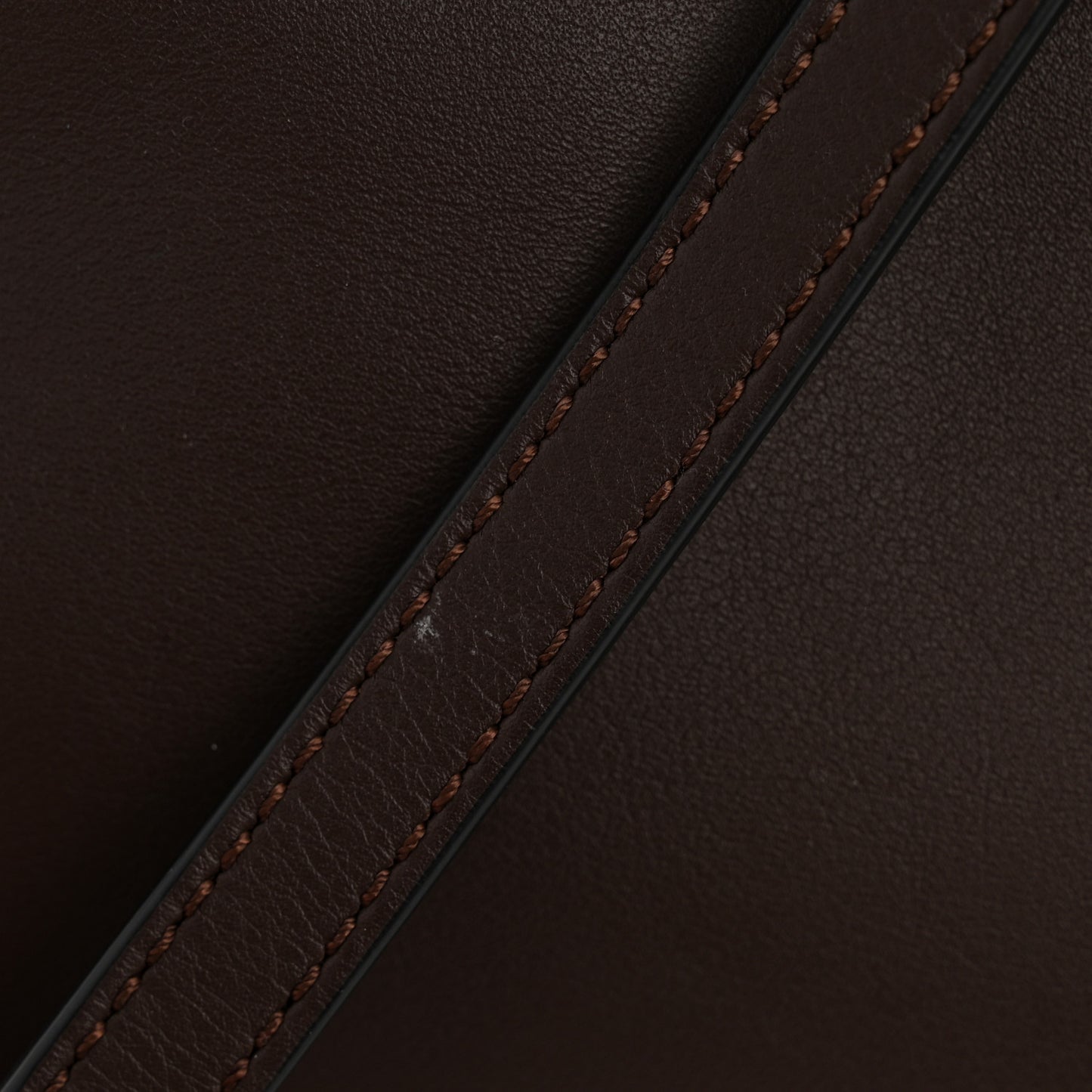 Calfskin Mini Flamenco Knot Clutch Chocolate