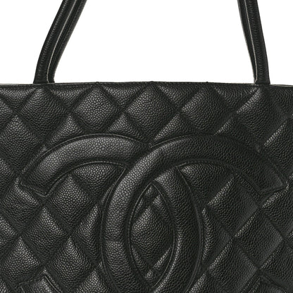 Chanel Caviar Quilted Medallion Tote Black 8 of 11