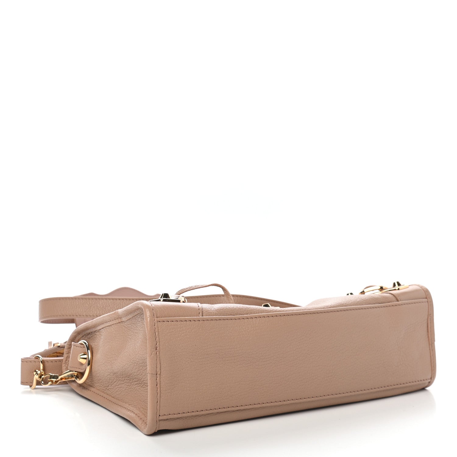 Balenciaga Chevre Gold Metallic Edge Hardware S City Rose Des Sables 4 of 9