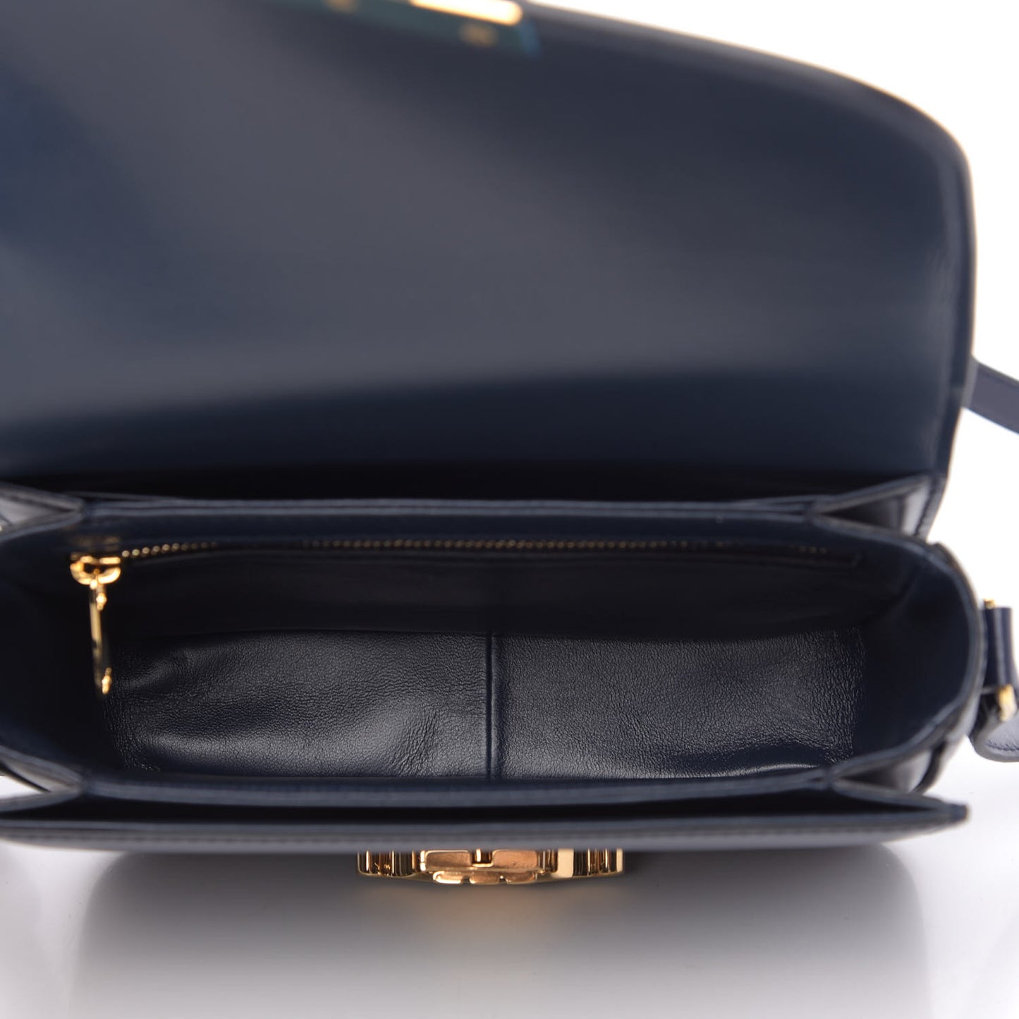 Shiny Calfskin Teen Triomphe Dark Blue