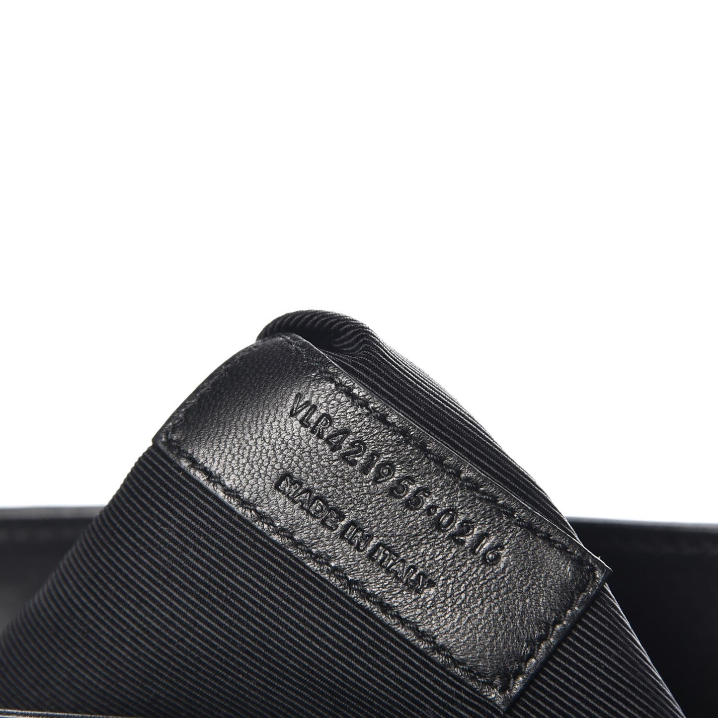 Calfskin Tassel Saddle Bag Black