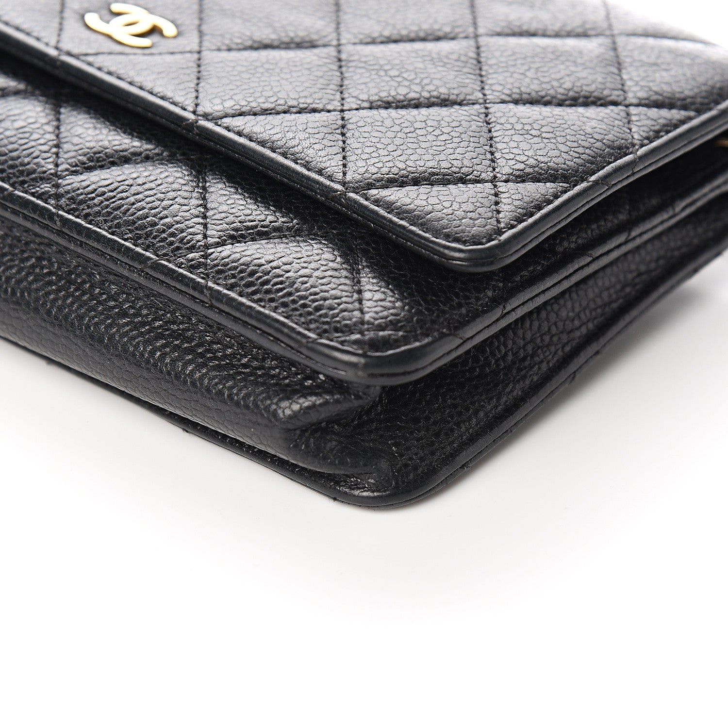 Chanel Caviar Quilted Wallet On Chain WOC Black 9 of 12