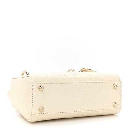Christian Dior Lizard Mini Lady Dior White 4 of 17