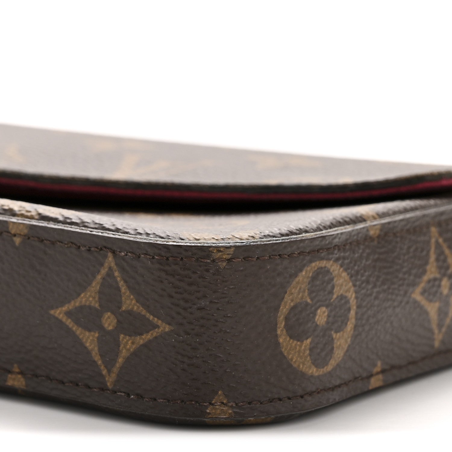 Louis Vuitton Monogram Pochette Felicie Chain Wallet Fuchsia 11 of 13