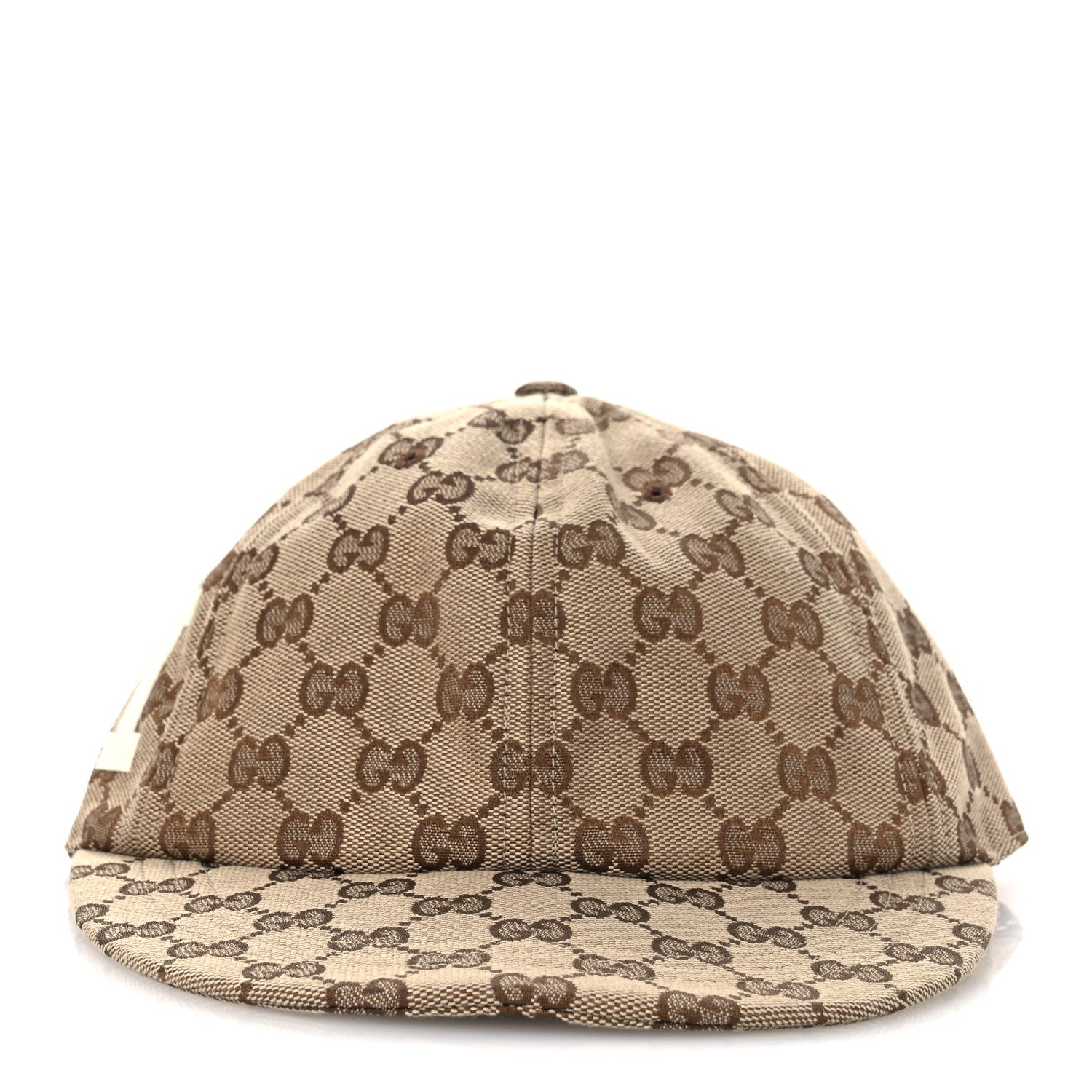 Gucci Monogram Patch Logo Soft Baseball Hat S Beige Cocoa 1851635