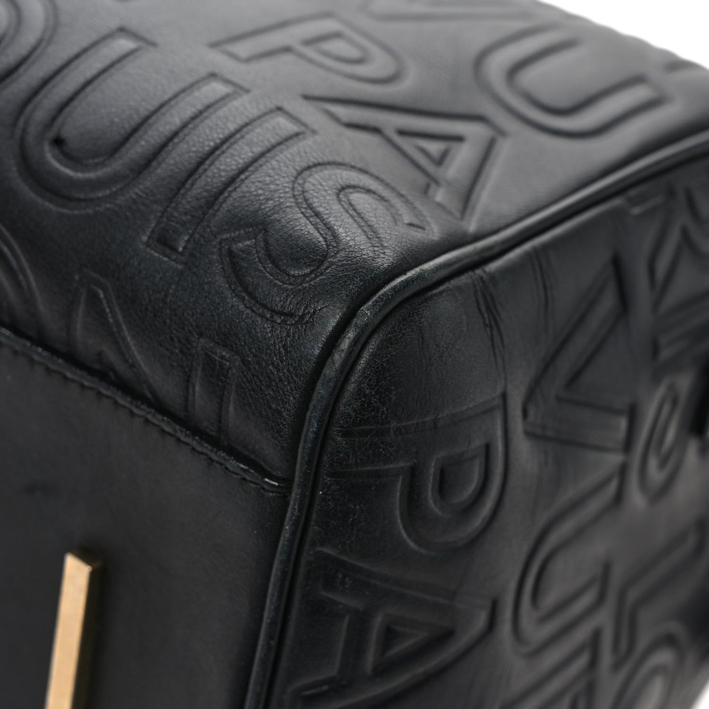 Calfskin Embossed Speedy Cube 30 Black