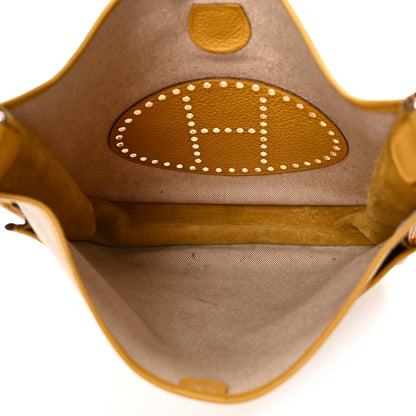 Hermes Toile Taurillon Clemence Evelyne III GM Jaune 5 of 11