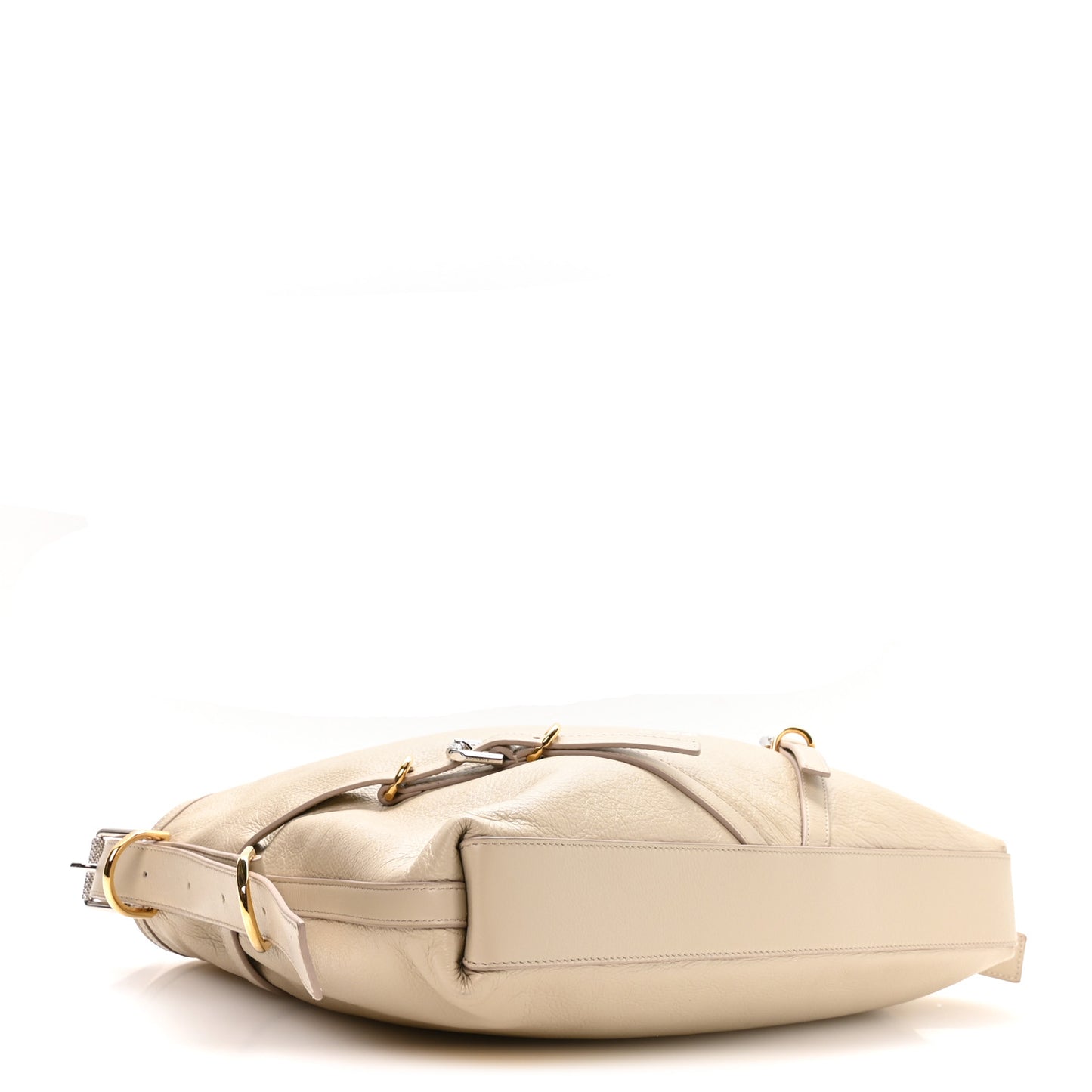 Calfskin Medium Voyou Bag Natural Beige