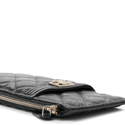 Chanel Caviar Quilted Boy iPhone Pouch Black 9 of 12