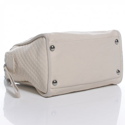 Chanel Calfskin Small CC Bowler White 4 of 7