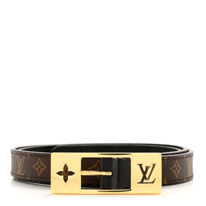 Louis Vuitton Monogram 18MM LV Duo Reversible Belt Black 80 32 Black 1 of 7