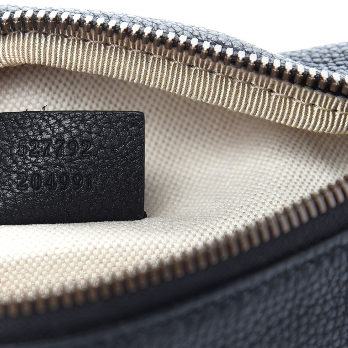 Grained Calfskin Small Logo Belt Bag Black