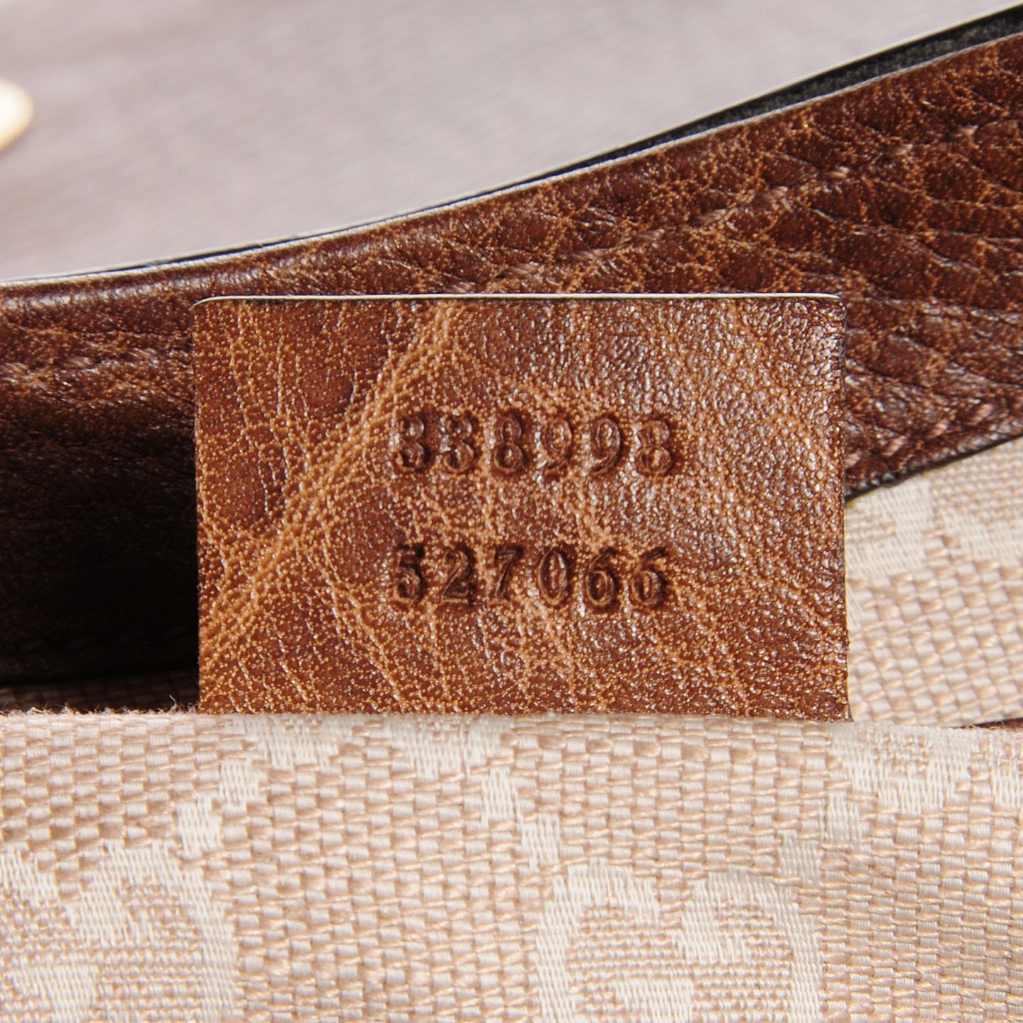 Calfskin Small Harness Shoulder Bag Acero Mushroom