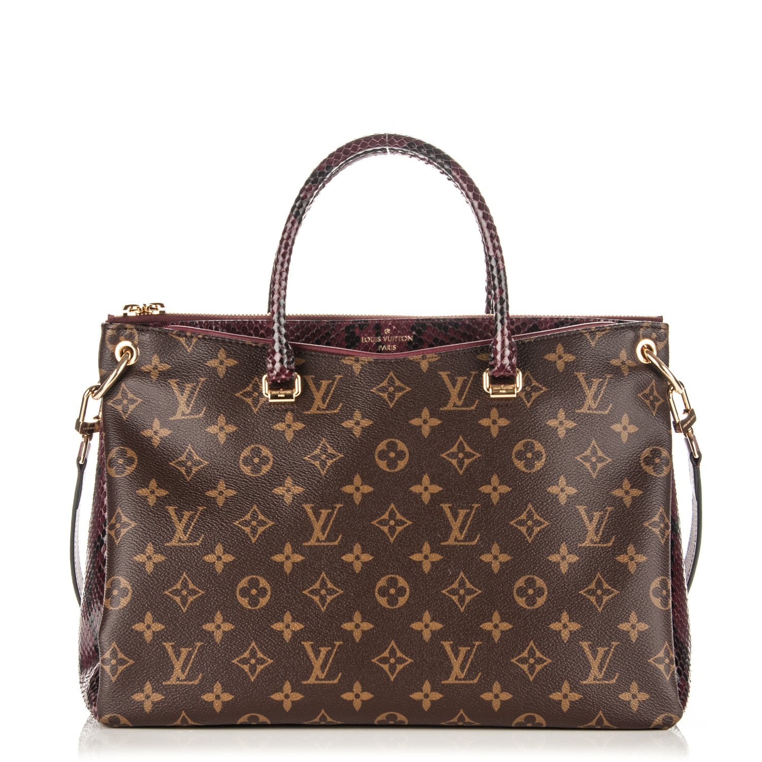 Louis Vuitton Python Monogram Pallas Bordeaux 1 of 7