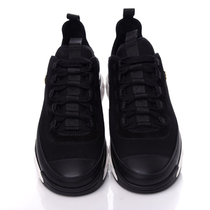 Chanel Velvet Calfskin Mixed Fibers CC Sneakers 37 Black 5 of 11