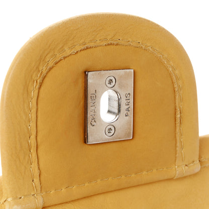 Chanel Ultra Soft Suede Calfskin Natural Beauty Flap Bag Yellow 7 of 11