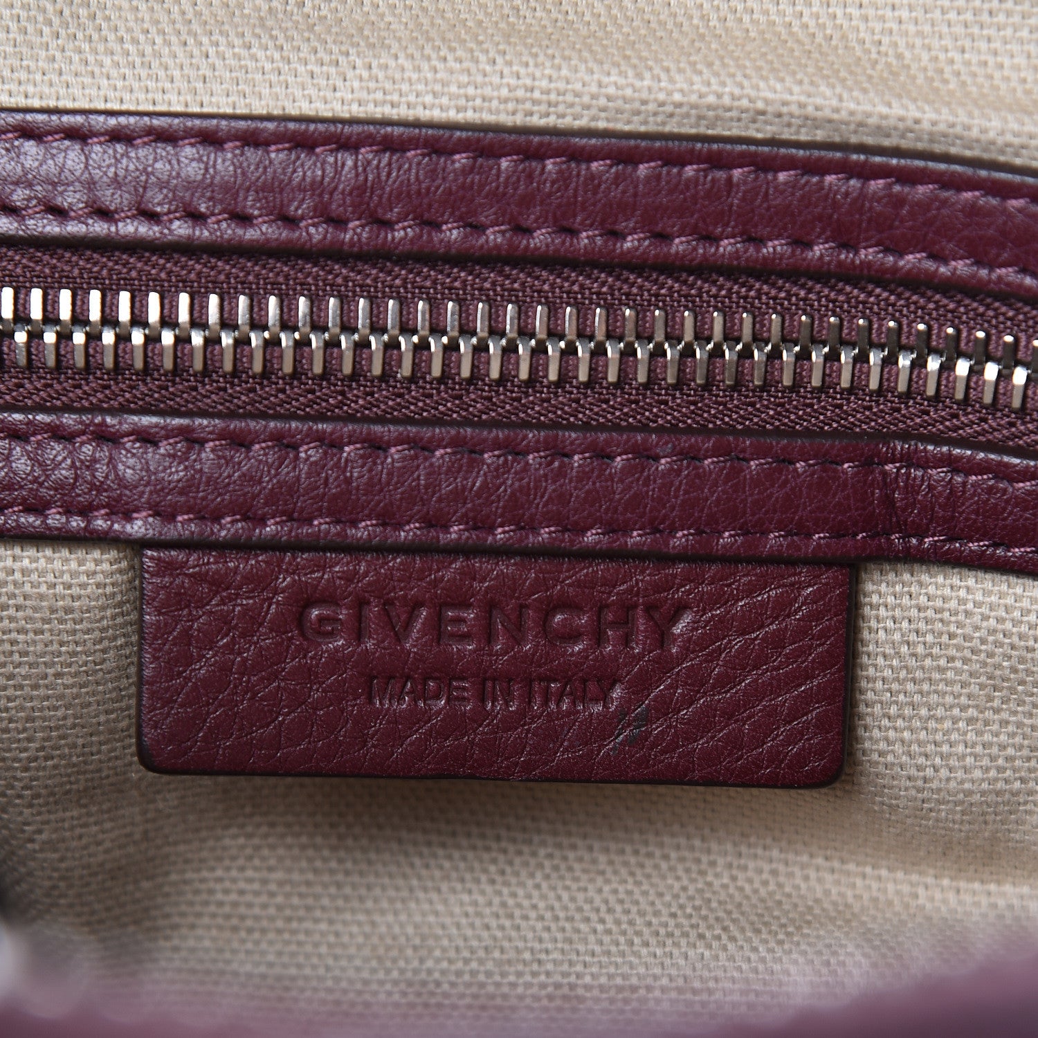 Givenchy Waxy Grained Calfskin Small Nightingale Oxblood 7 of 10