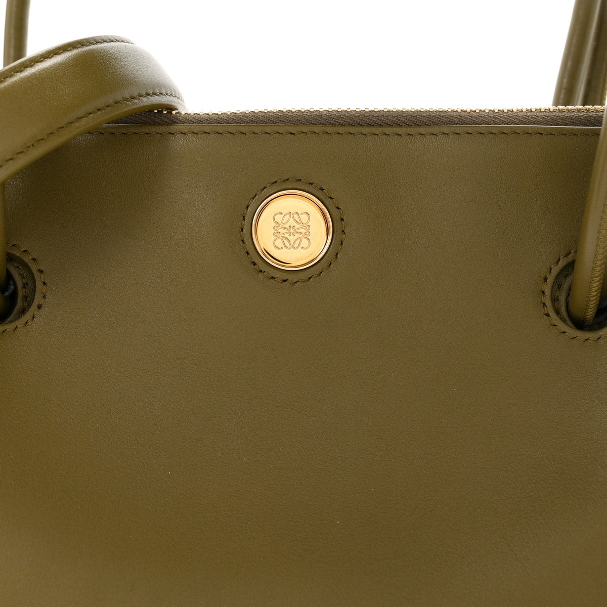 Supple Calfskin Small Madrid Bag Olive
