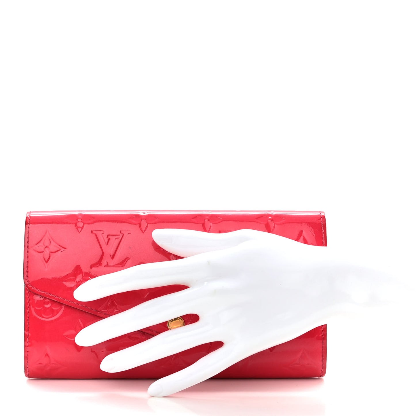 Vernis Sarah Wallet NM Rose Litchi