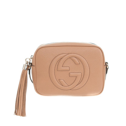 Gucci Pebbled Calfskin Small Soho Disco Bag Camelia 1 of 7