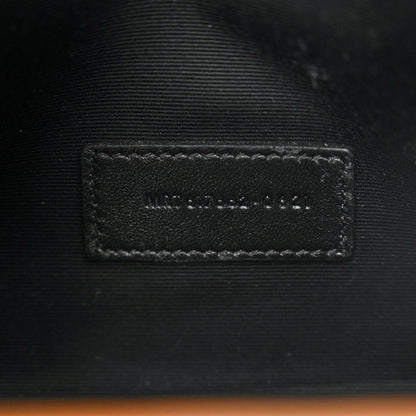 Saint Laurent Grain De Poudre Matelasse Chevron Monogram Cassandre Flap Pouch Natural Dark 7 of 7