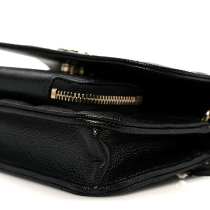 Chanel Caviar Quilted Business Affinity Clutch With Chain Black 11 of 12