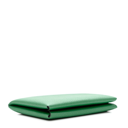 Hermes Evercolor Calvi Card Case Vert Vertigo 4 of 6
