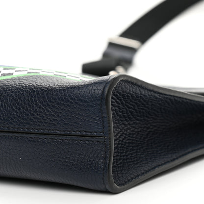 Mulberry Natural Grain Calfskin Racing Stripe Antony Messenger Crossbody Midnight Blue 7 of 9