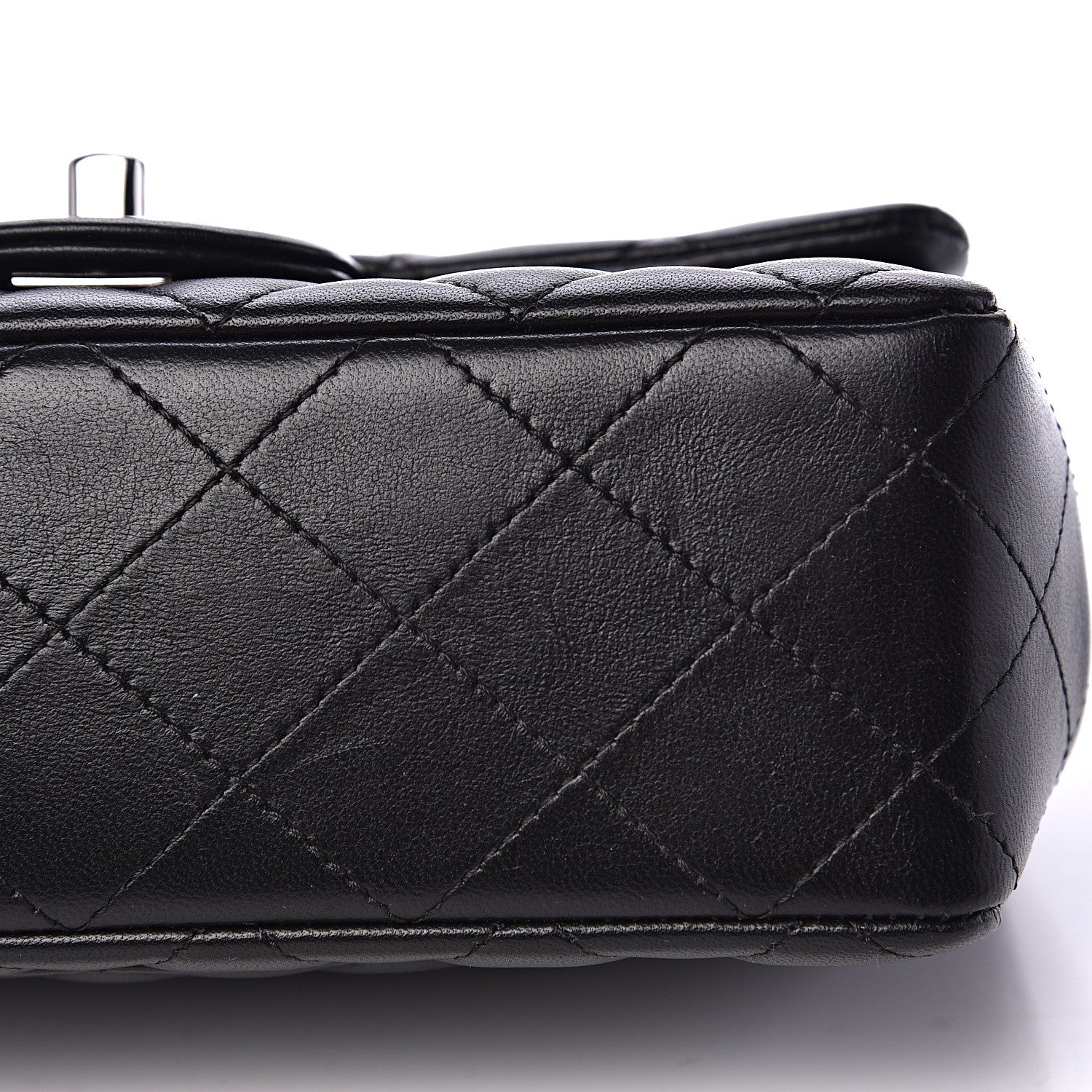Chanel Lambskin Quilted Mini Rectangular Flap Black 12 of 12