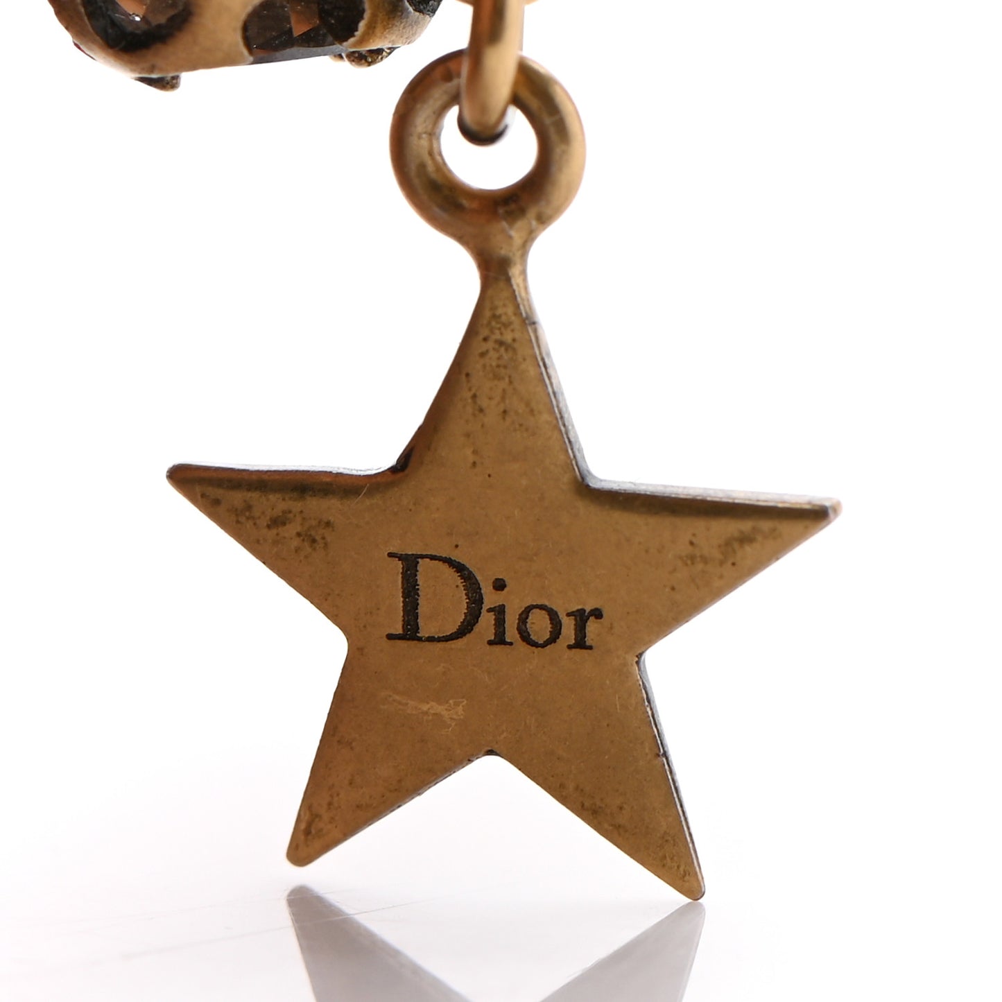 Crystal Star Necklace Gold