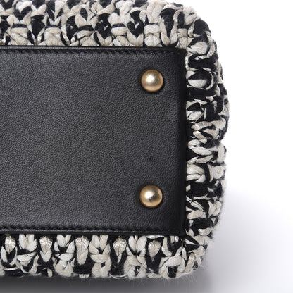 Chanel Crochet Small Coco Handle Flap Black Beige 11 of 18