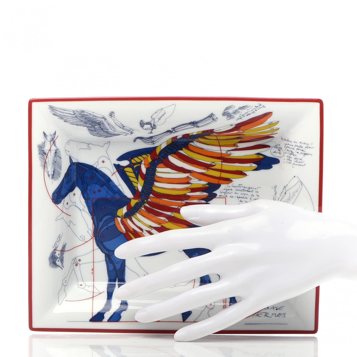 Hermes Porcelain Pegase Change Tray Anis Outremer 2 of 5