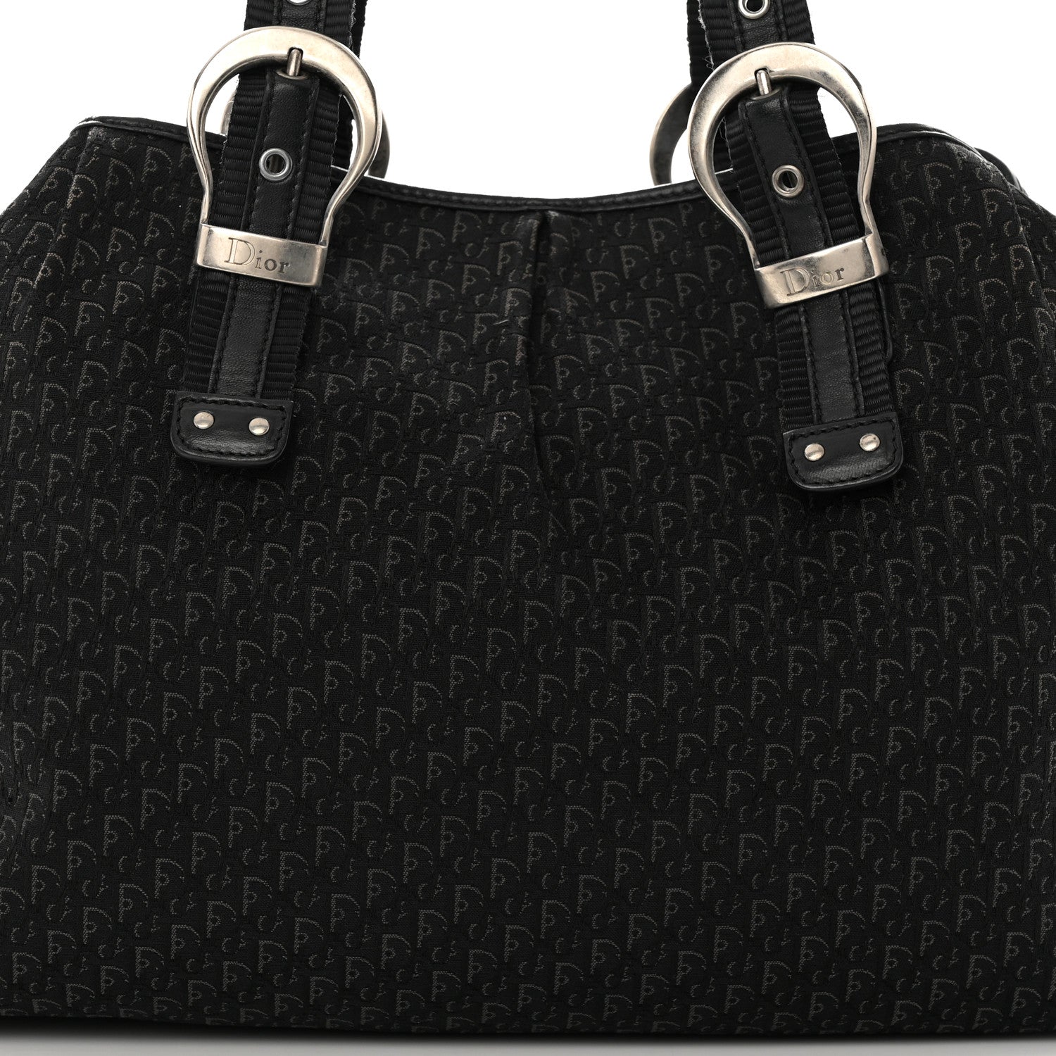Christian Dior Canvas Trotter Tote Black 8 of 15