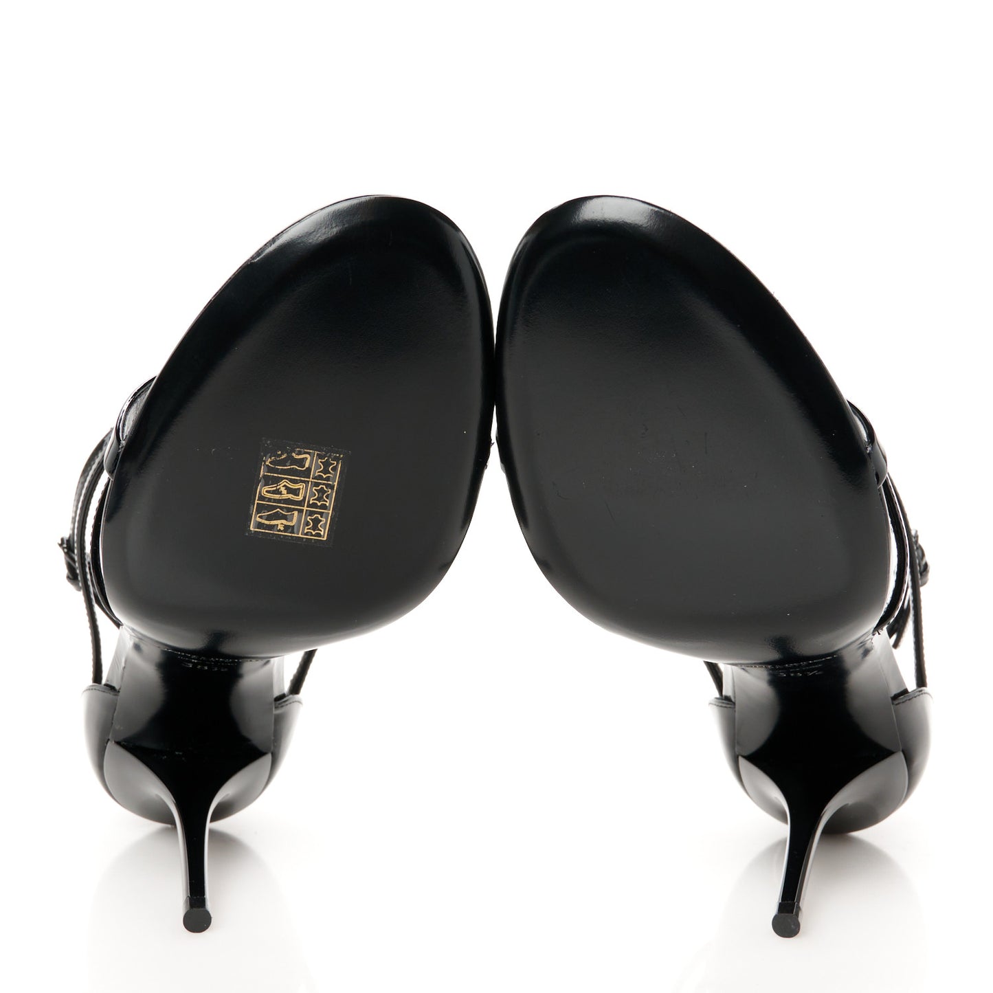 Patent Cassandra 100 Ankle Strap Sandals 38.5 Black