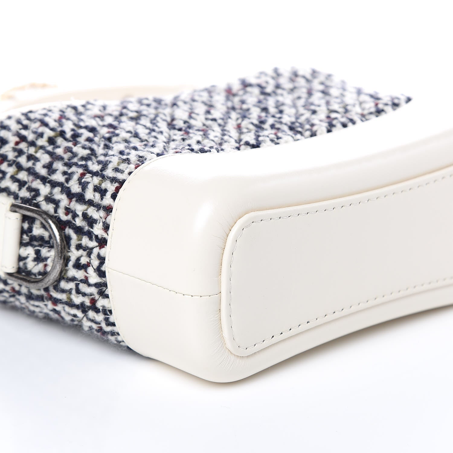 Chanel Tweed Calfskin Quilted Small Gabrielle Hobo Ivory Multicolor 7 of 10