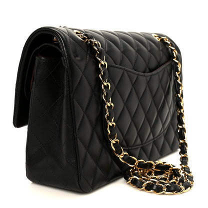 Chanel Lambskin Quilted Medium Double Flap Black 3 of 11