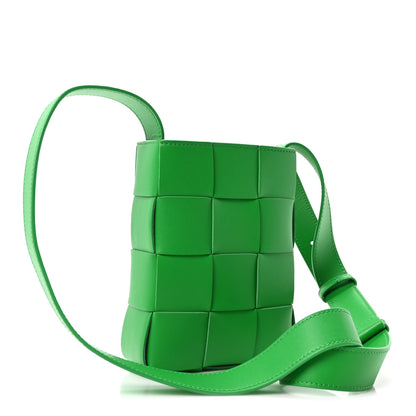 Bottega Veneta Calfskin Maxi Intrecciato Mini Vertical Cassette Crossbody Bag Parakeet 3 of 9