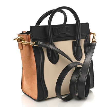 Celine Baby Grained Calfskin Nubuck Nano Tri-Color Luggage Light Taupe 2 of 8