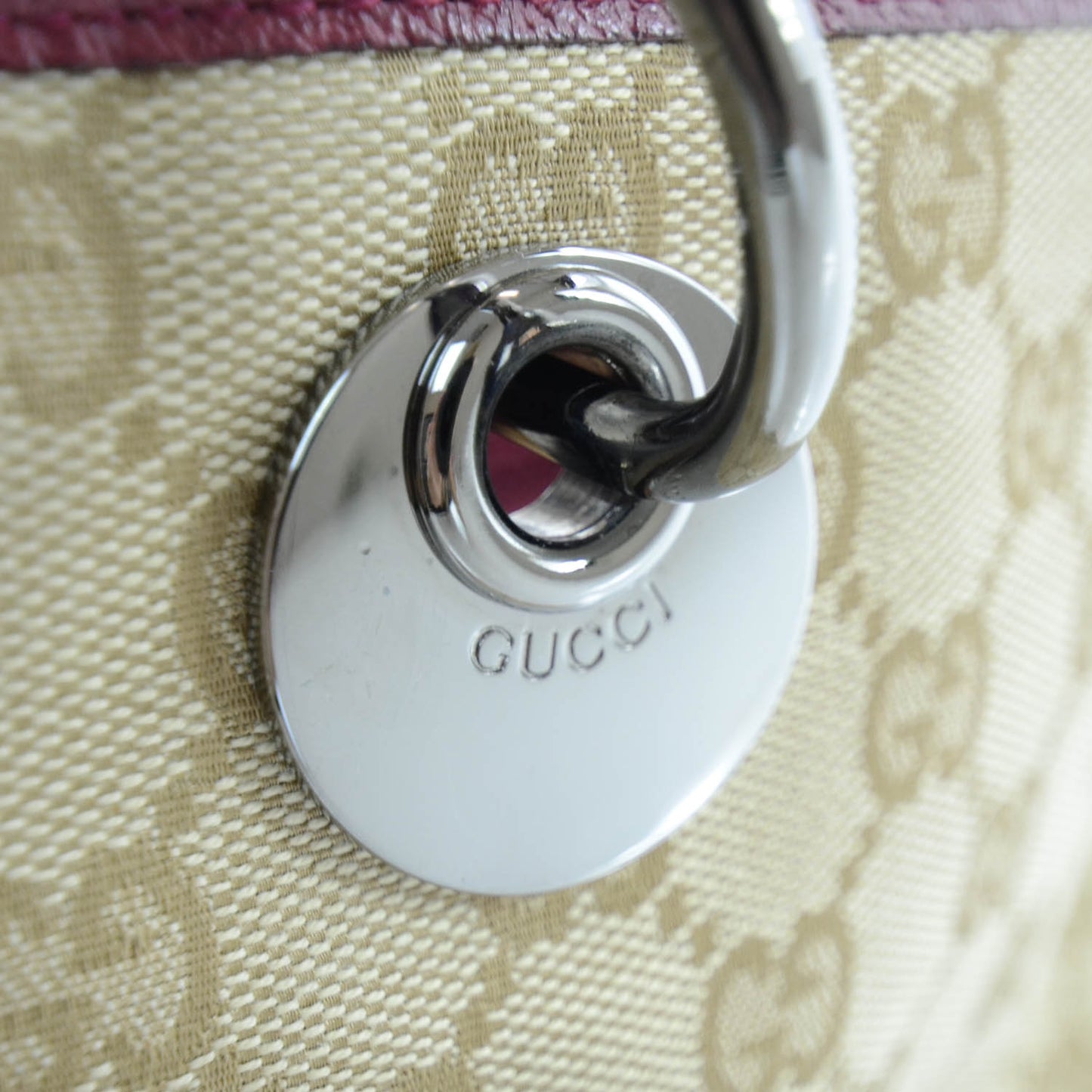 Monogram Small Eclipse Tote Fuchsia