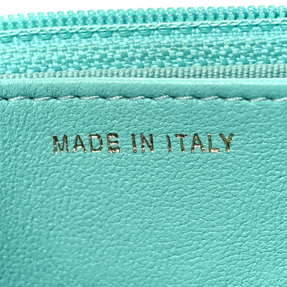 Chanel Lambskin Quilted Trendy CC Wallet On Chain WOC Turquoise 7 of 13