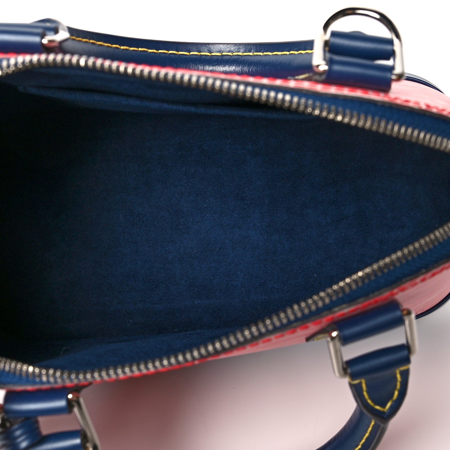 Louis Vuitton Epi Alma BB Denim Red 4 of 7