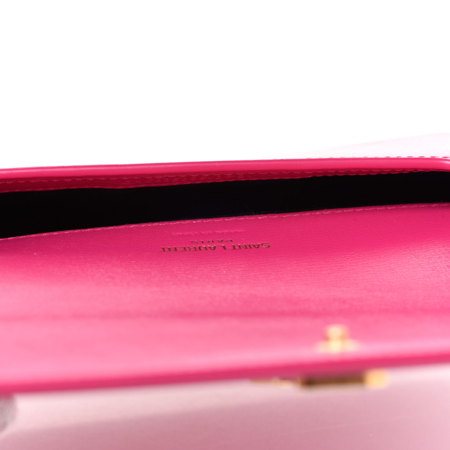 Smooth Calfskin Monogram Phone Holder Crossbody Fuchsia Couture