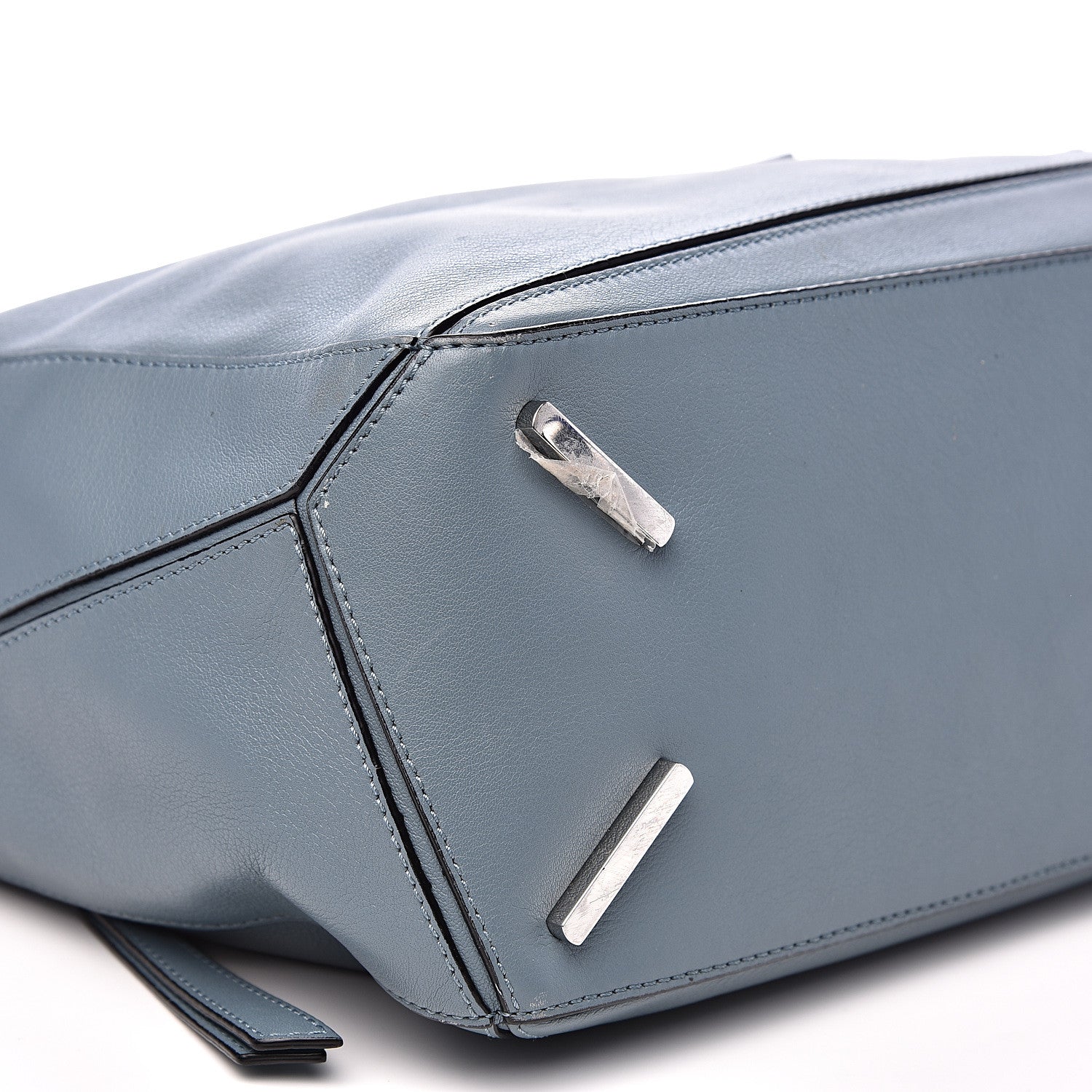 Loewe Calfskin Medium Puzzle Bag Stone Blue 7 of 13