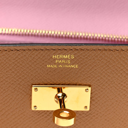 Hermes Epsom Verso Kelly Wallet To Go Chai Mauve Sylvestre 6 of 10